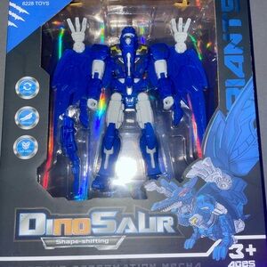 DinoSaur Transformation Mecha Action Figure - Blue